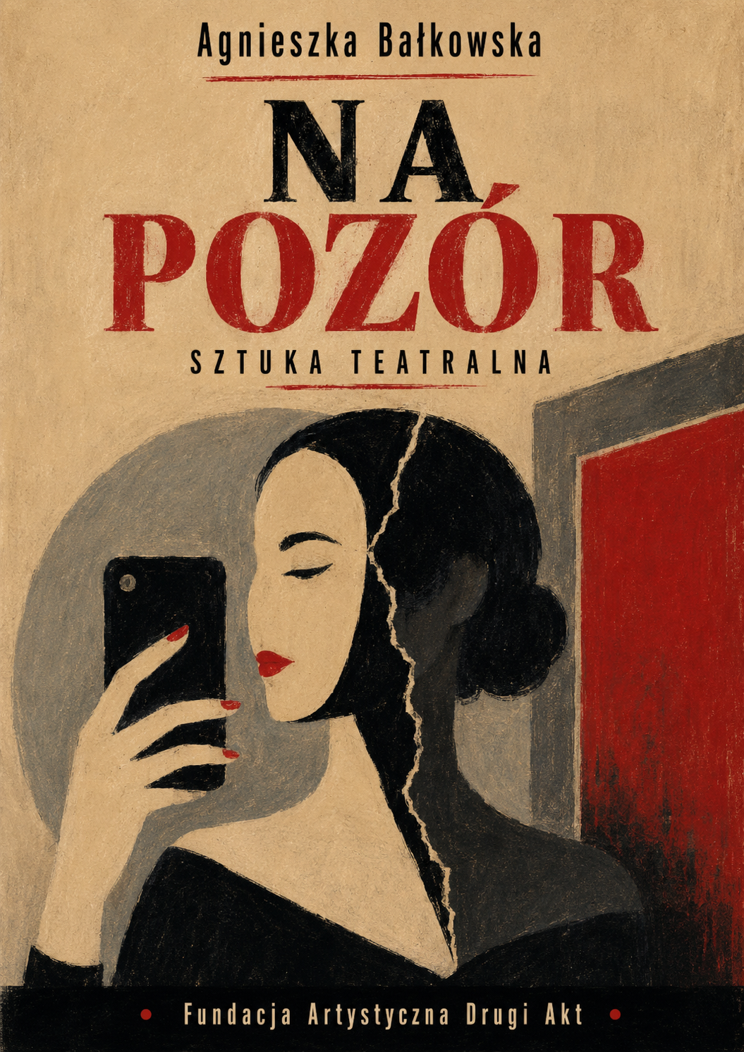 Okładka sztuki teatralnej Na pozór